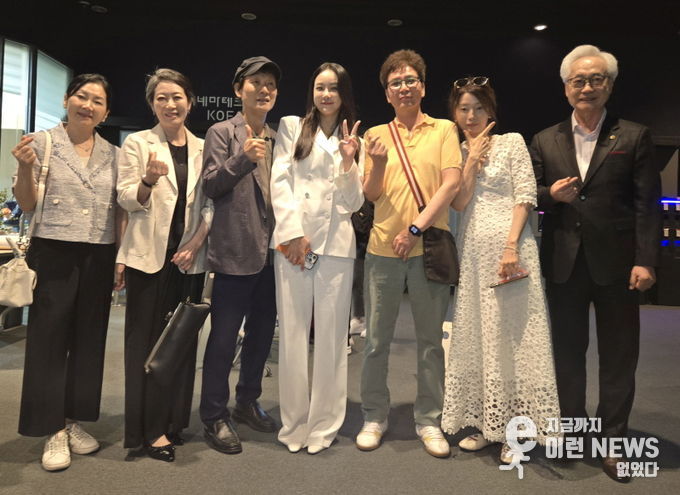 좌부터, 김명희 버우, 정미경 배우, 박진 감독, 이주연 배우, 박철현 감독, 김성희 배우, 이재창 배우