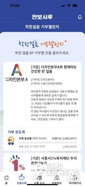 시흥시인재양성재단, 만보시루 기부챌린지 새 기부처로 등록