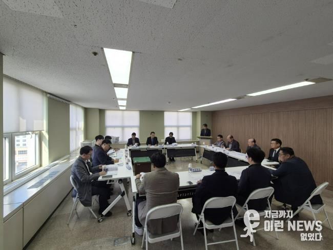 대장·역곡신도시 공사업체와 지역업체 간‘상생 간담회’ 개최 모습