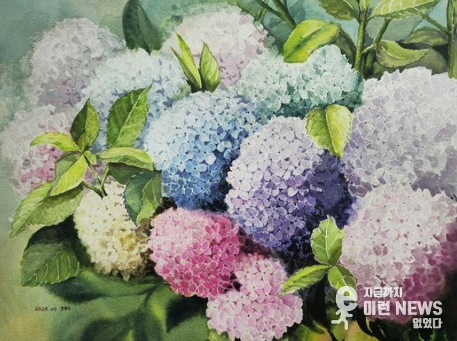 붓끝에서 피어난 평생학습, ‘꿈나무 수채화 동아리전’ 개최