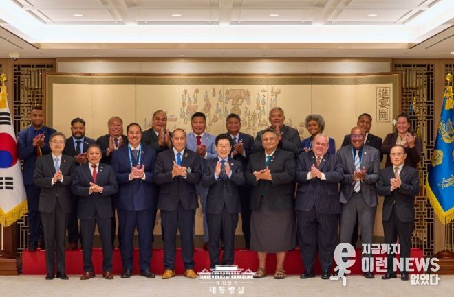 태평양도서국 외교장관 단체 접견(대통령실)