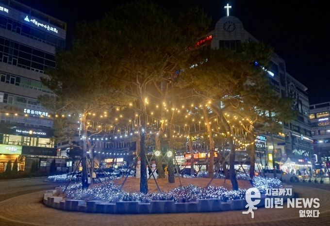 양주시, 고읍광장 연말연시 경관조명 설치