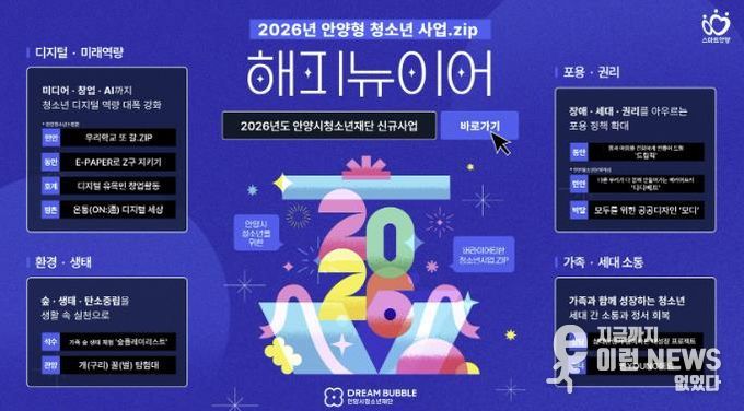 안양시청소년재단, 2026년 안양형 청소년 사업 추진 본격화…