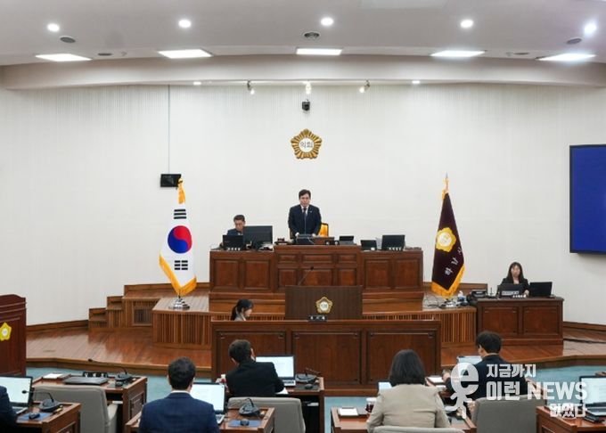 3월 26일 하남시의회 제346회 임시회 제2차 본회의. (사진_하남시의회 제공)