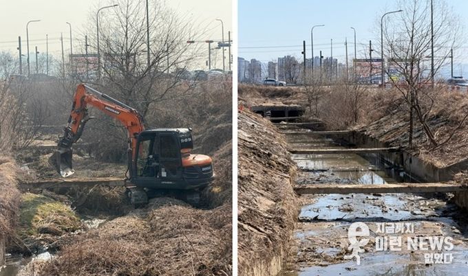 파주시 교하동, 배수로·세천 말끔히 정비